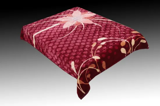 High Quality 100%Polyester Raschel and Mink Blanket