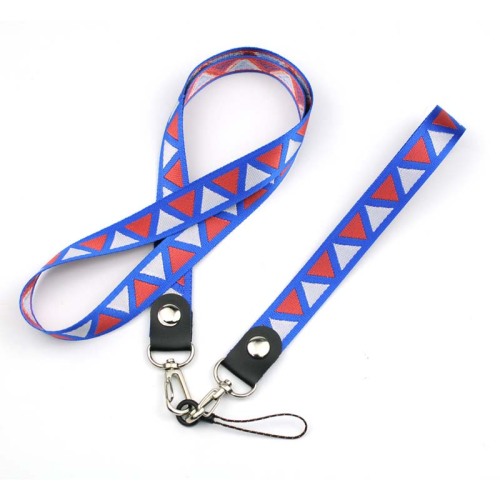 Promotionele duurzame badge lanyards met logopatroon