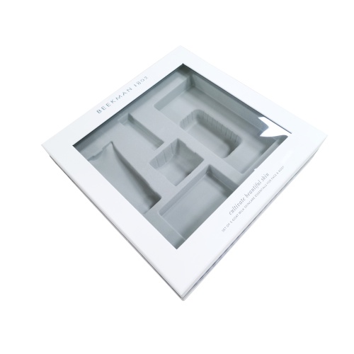 Luxury lid base skin care window box packaging