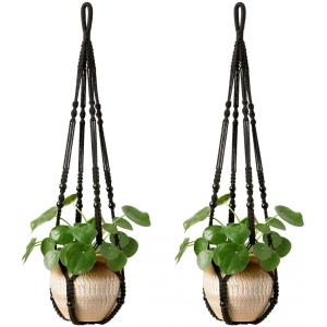 Macrame Plant Hanger inomhus hängande planterkorg