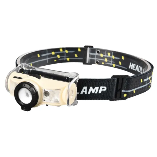 USB Rechargeable Camping LED Mining Headlamp with White and Red Sensor