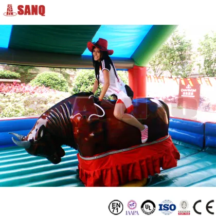 2016 hot sale mechanical red bull machine, bull rodeo simulator , rodeo bull ride game for sale
