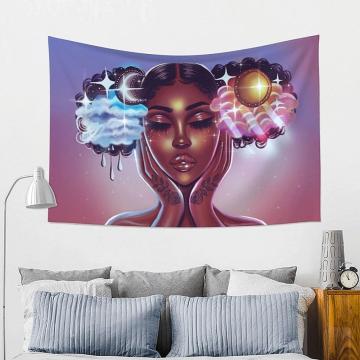 Decor Custom Printing Cotton Polyester Fabric Wall Tapestry