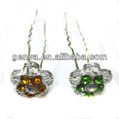 Beautiful Crystal Hair Pins U Shape Hairpin