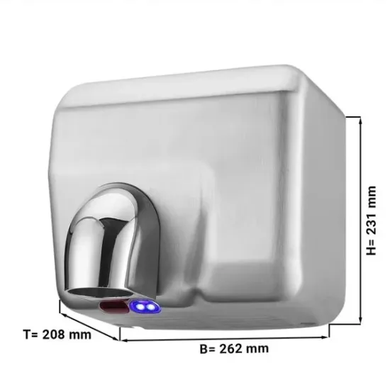 Hand Dryer with Sensor - Matt Stainless Steel
