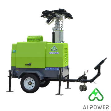 Tragbarer Dieselgenerator -Lichtturm, 10kva, 9m/8m/7m LED -LED -Beleuchtungsturm
