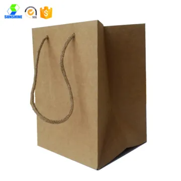 Kraft paper shopping bag with handle