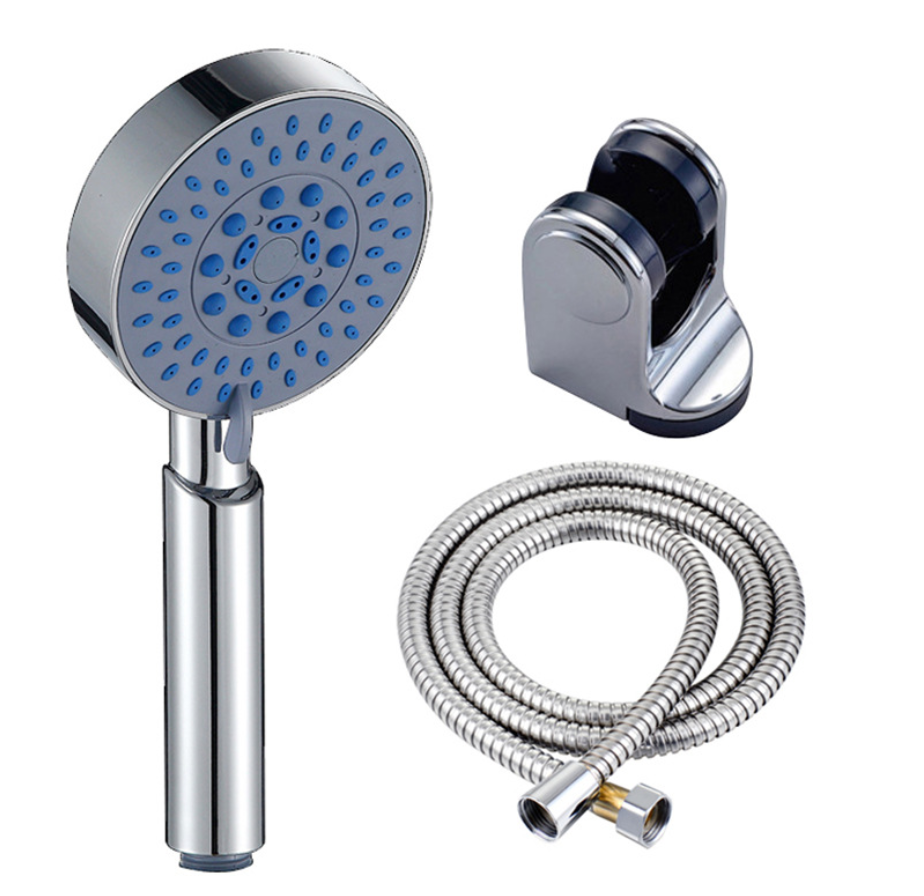 Offre spéciale ronde à cinq fonctions Chrome plaqué ABS portable pluie brouillard spa douche à main supérieure