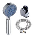 Hot sale Round five function Chrome Plated ABS portable Rain mist spa top hand shower