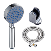 Sıcak satış Yuvarlak beş fonksiyonlu Krom Kaplama ABS taşınabilir Yağmur sisi spa üst el duşu