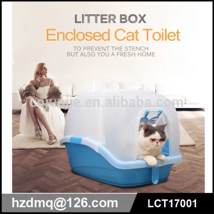 luxury cat litter tray/enclosed totally cat litter clean box