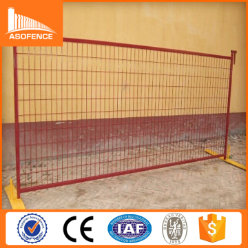 20*20*1.2mm rail round pipe welded then powder painted temporary fencing barrier