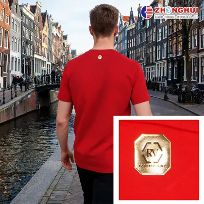 Little Bay Social Icon Men Graphic Tee Red