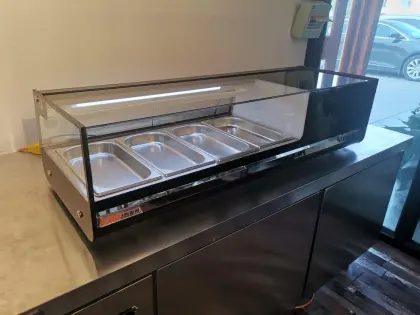 hoshizaki sushi cooler counter top sushi display freezer