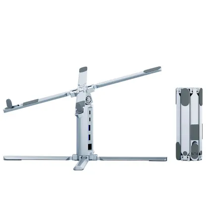 Durable rotating computer desk stand