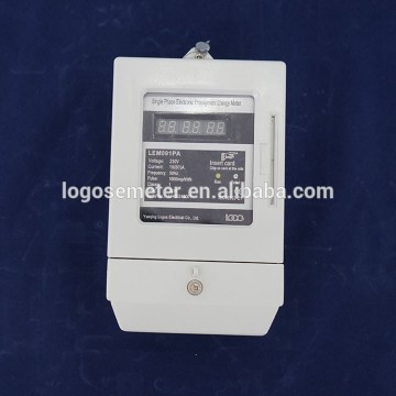 Single phase prepayment energy meter