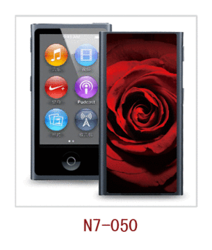 Rose Picture 3d Case For Ipod Nano7,pc Case Rubber Coated,multiple Colors Available 