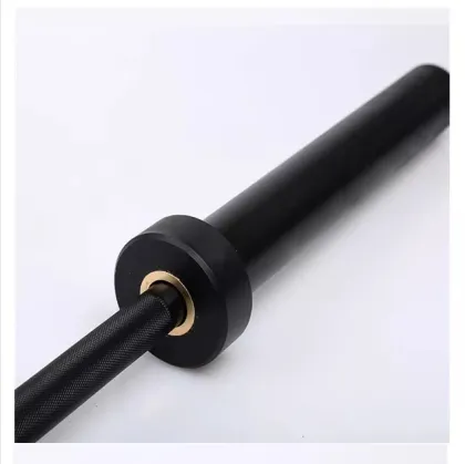 Best selling black zinc alloy steel barbell strength bar 15kg 20kg women's hard chrome weightlifting barbell