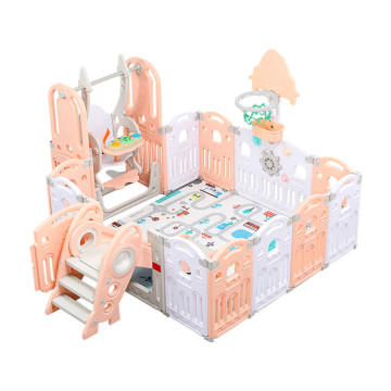 Updated Portable Safety Fence: Removable, Foldable Baby Playpen for Indoor Kids Playyard at Home