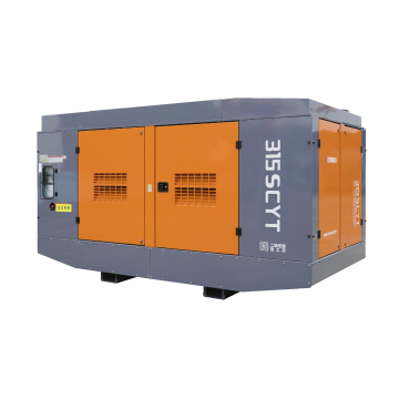 Compact Diesel-Powered Air Compressor for Industrial Use