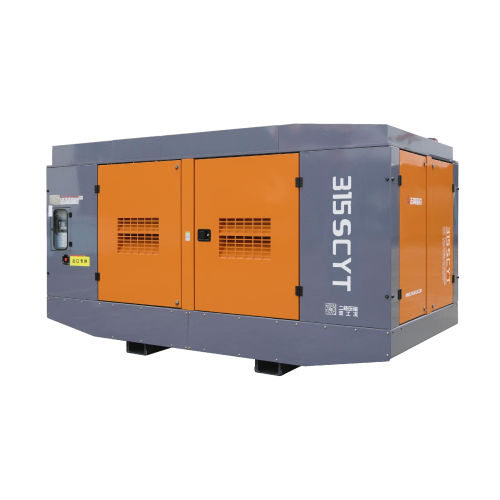 Compact Diesel-Powered Air Compressor for Industrial Use