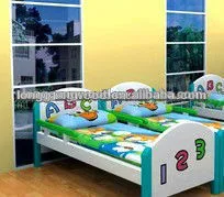 Wooden baby bed Double white children bed Black children bed