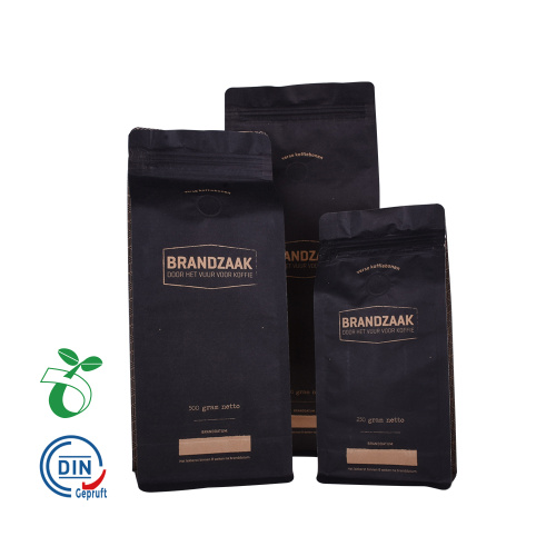 Komposterbare bionedbrydelige kaffeposer i fødevarekvalitet