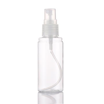 hoogwaardige cosmetische pakket plastic pp huisdier dunne en ronde elegante spuitfles 50 ml 100 ml 150 ml