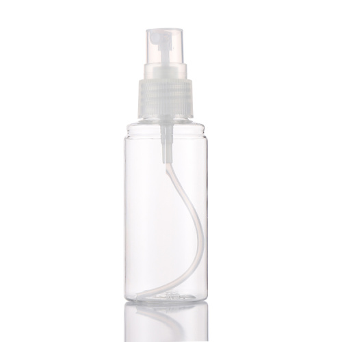 Pacote cosmético de alta qualidade Plástico PP PET Thin e redondo elegante frasco de spray 50ml 100 ml 150ml