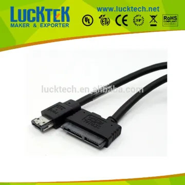 1.8" SSD sata hdd power cable, Micro SATA 16pin, eSATAp to Micro SATA cable 0.5M