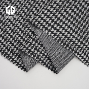 Houndstooth Design Knitted Jacquard Fabric For Clothes