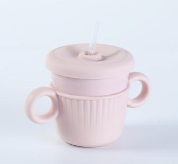 silicone training cup 2 handles