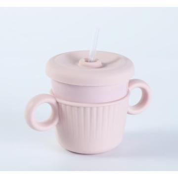 tasse d&#39;entraînement en silicone 2 anses