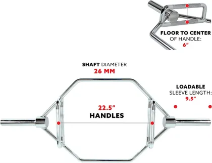 Olympic Trap Bar Hex Bar Deadlift Bar