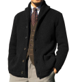 Suéter de cárdigan de cuello de chal para hombres