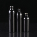 Popular contenedor de botellas de aluminio negro brillante