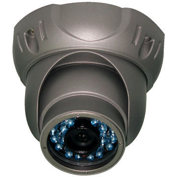 Night Vision Camera with 24 LEDs, 480TVL Horizontal Resolution and 1/3" CCD, IR Distance 20mNew