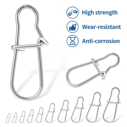Wholesale Fishing Accessories: Stainless Steel Fast Lock Snaps, Safety Snaps, and Lure Connectors