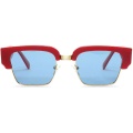 Beliey Browline Square Acetate Frameサングラス