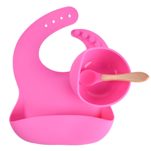 Pure Color Silicone Baby Diner Set