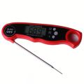 Waterproof Digital Food Probe Thermometer with Backlight & Calibration for Kitchen Outdoor Grilling and BBQ