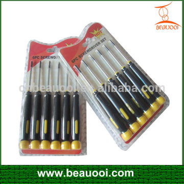 Various Types Pocket Plastic Screwdriver Set For Computer