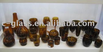 Leopard grain series glass ware
