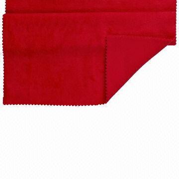 Coralline woolen fabric with super-thin polar fleece
