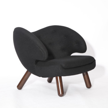 Finn Juhl Leather Pelican Lounge stol