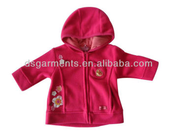 2013 long sleeve jackets children clothing with cute applique