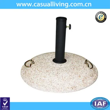 Circular Cement Patio Umbrella Stand
