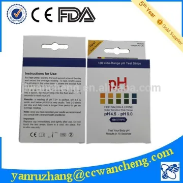 urine and saliva ph test strip