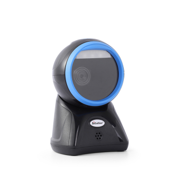 Desktop Qr Code Omnidirectional round head Barcode Scanner