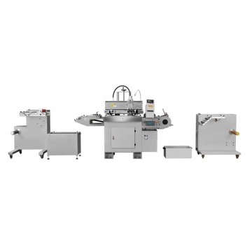 Automatic Double Station Roll to Roll Flatbed Mobile Phone Keypad Silk Screen Printing Machine